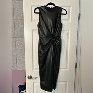 Faux leather dress from Express.